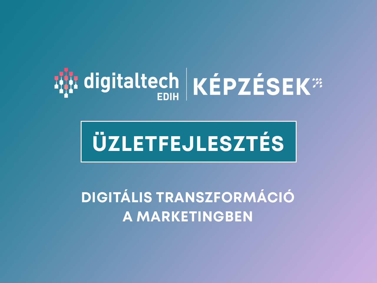 digitalis marketing transzformáció képzés digitaltech edih